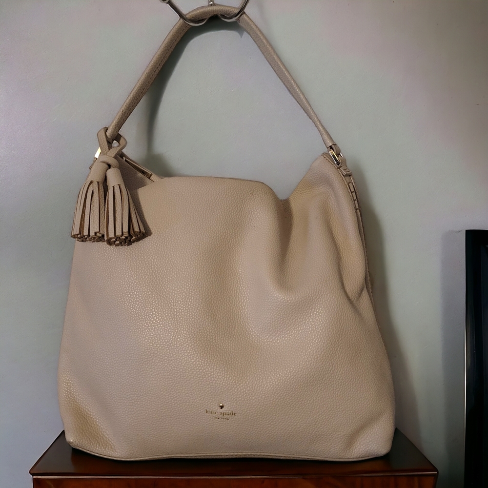 Kate Spade Orchard street Natalya hobo bag soft taupe pebbled leather - Picture 4 of 15